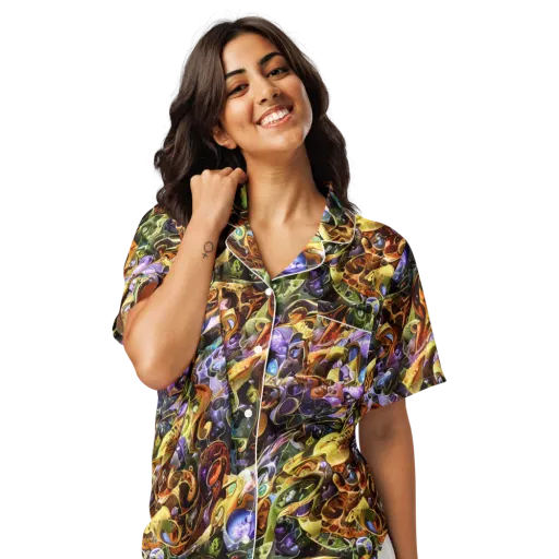 Chromatic Alchemy on a Women's Short Sleeve Pajama Top