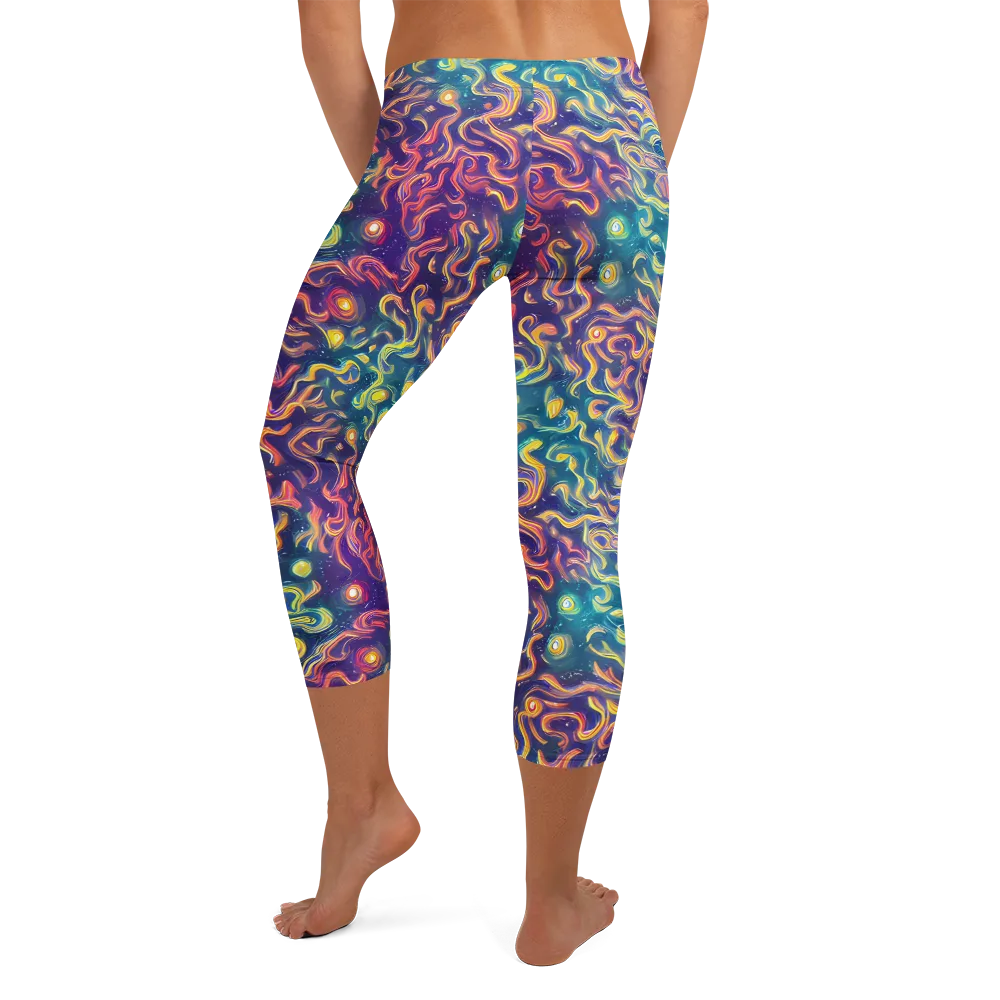 Dreamfire Current on Capri Leggings — Back
