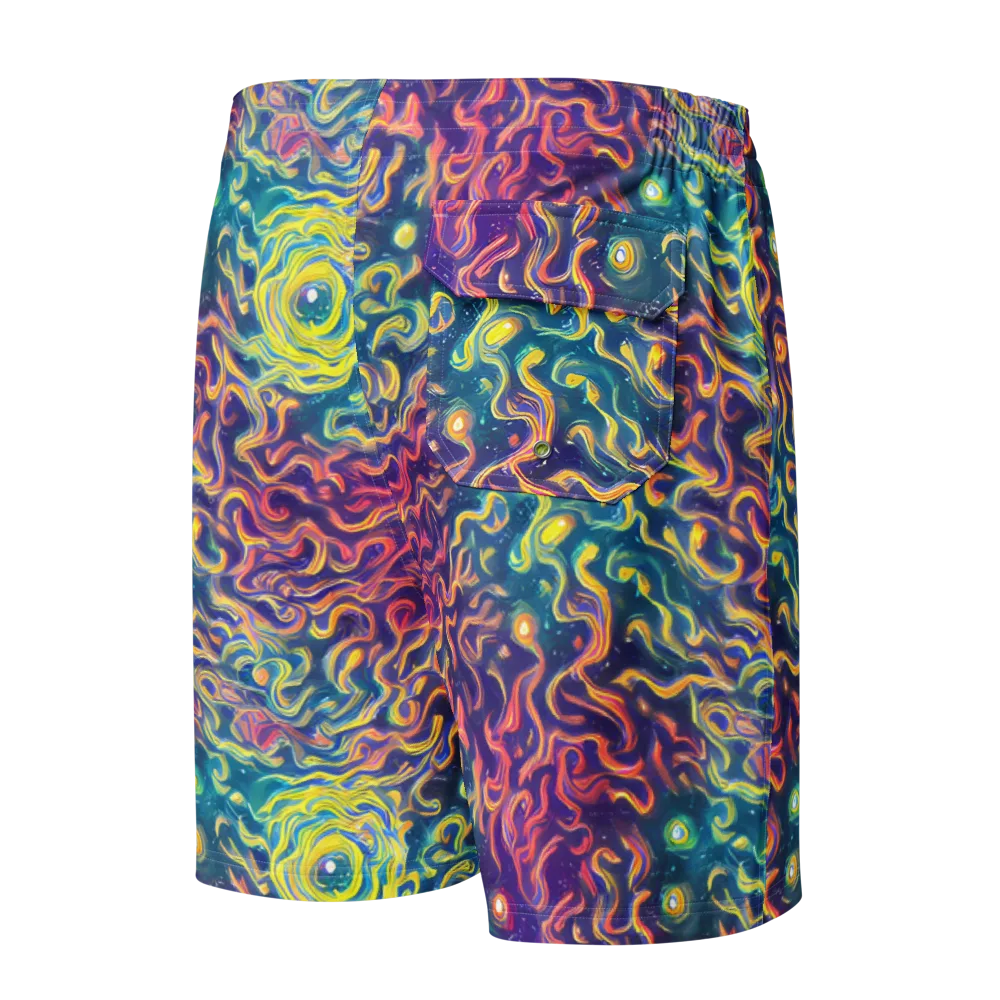 Dreamfire Current on Men's Board Shorts — Back