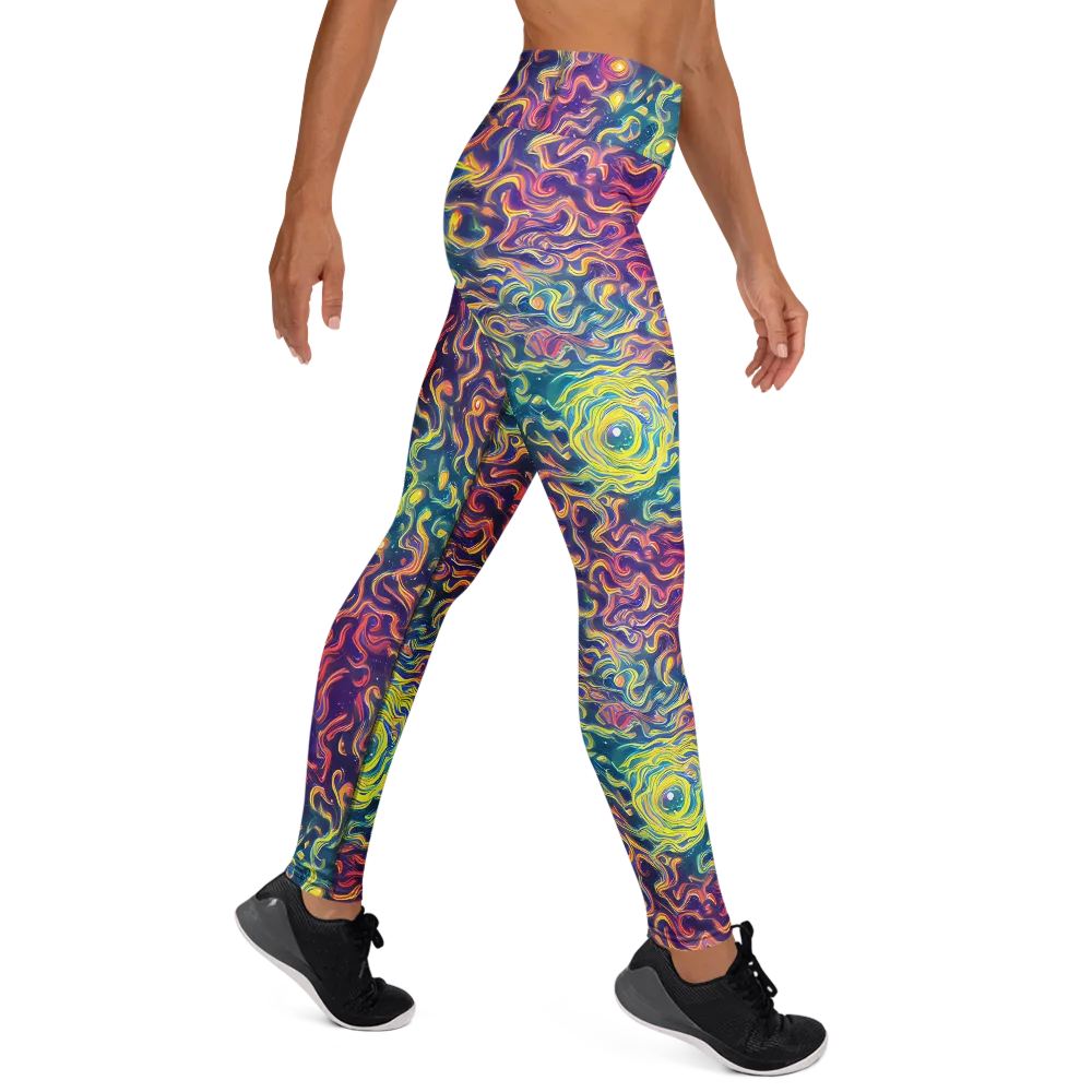 Dreamfire Current on Yoga Leggings — Right