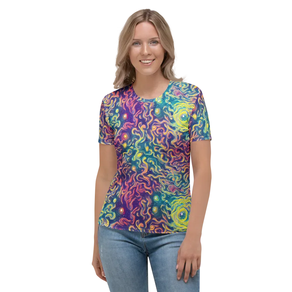 Dreamfire Current on Women's Crew Neck T-Shirt — Front