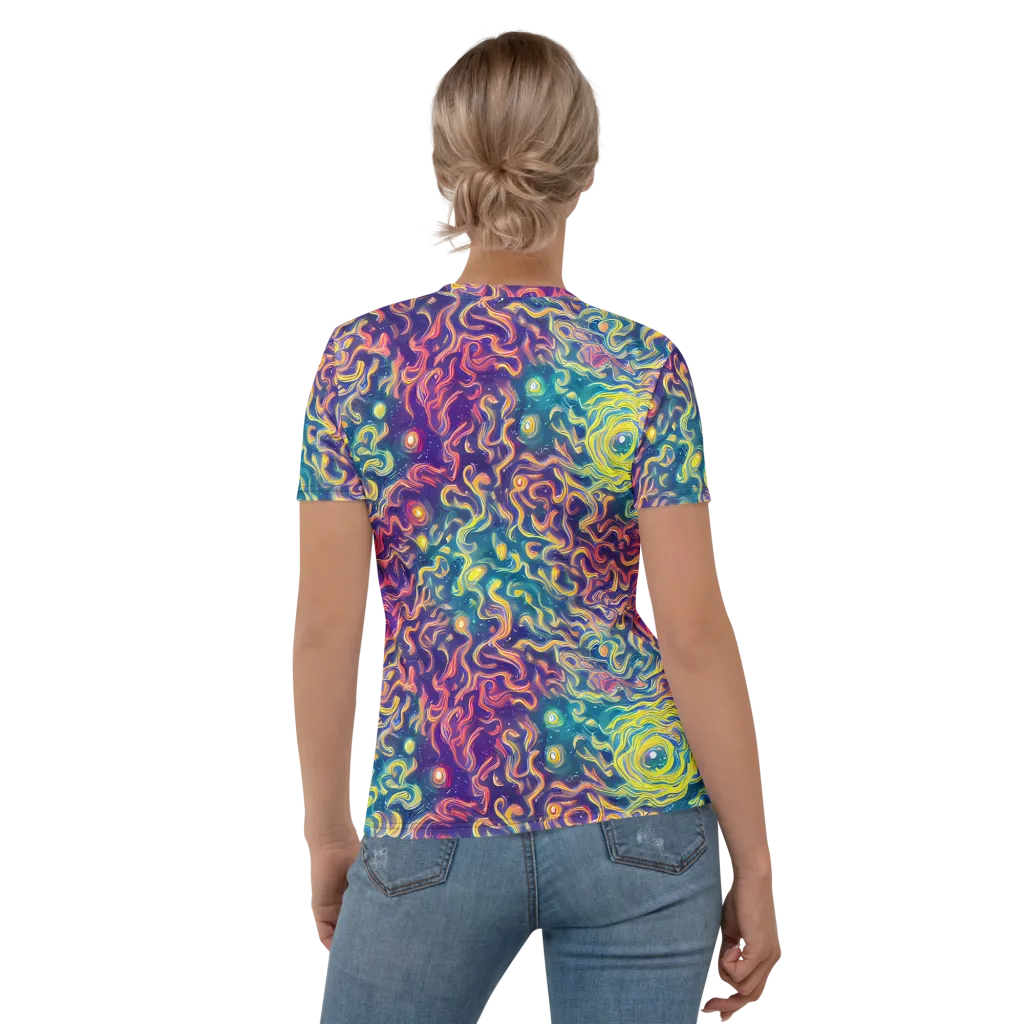 Dreamfire Current on Women's Crew Neck T-Shirt — Back