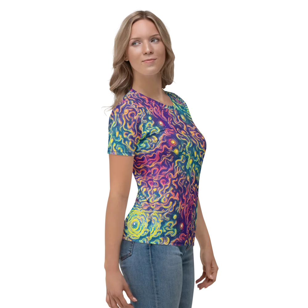 Dreamfire Current on Women's Crew Neck T-Shirt — Right