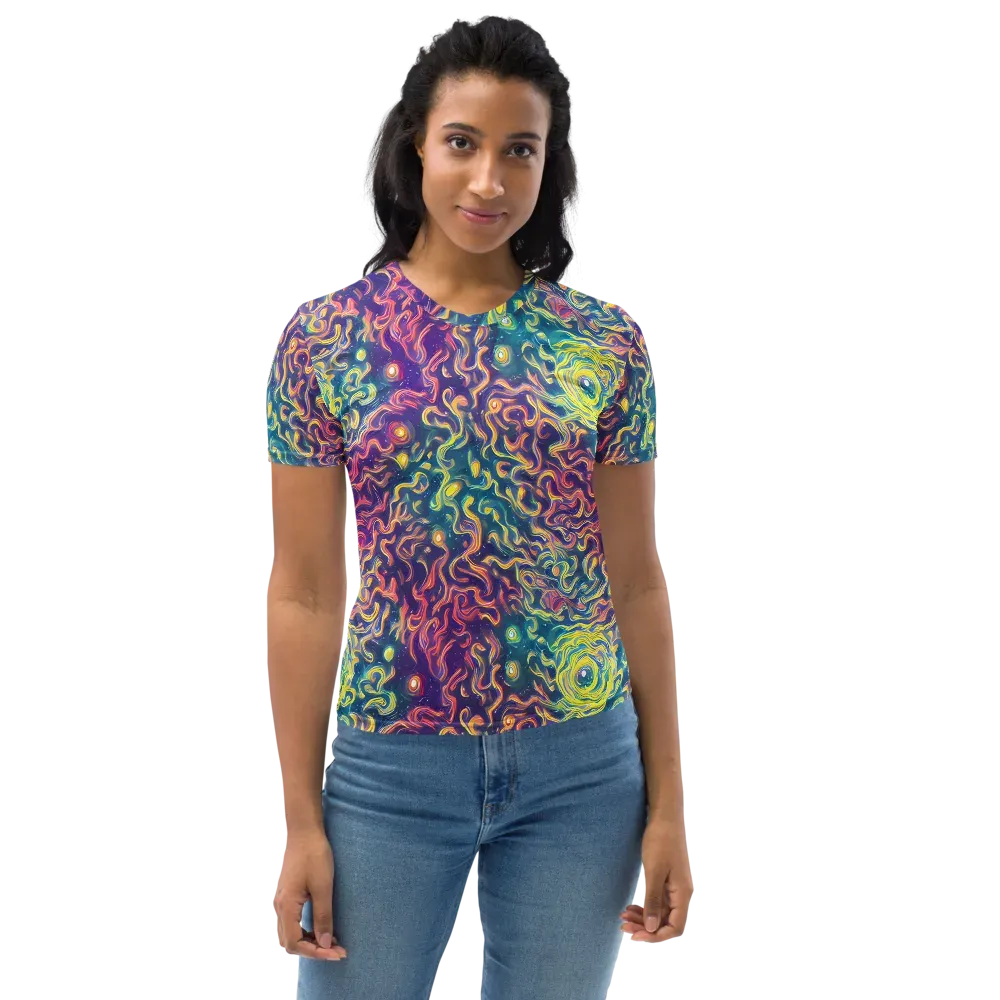 Dreamfire Current on Women's Crew Neck T-Shirt — Front
