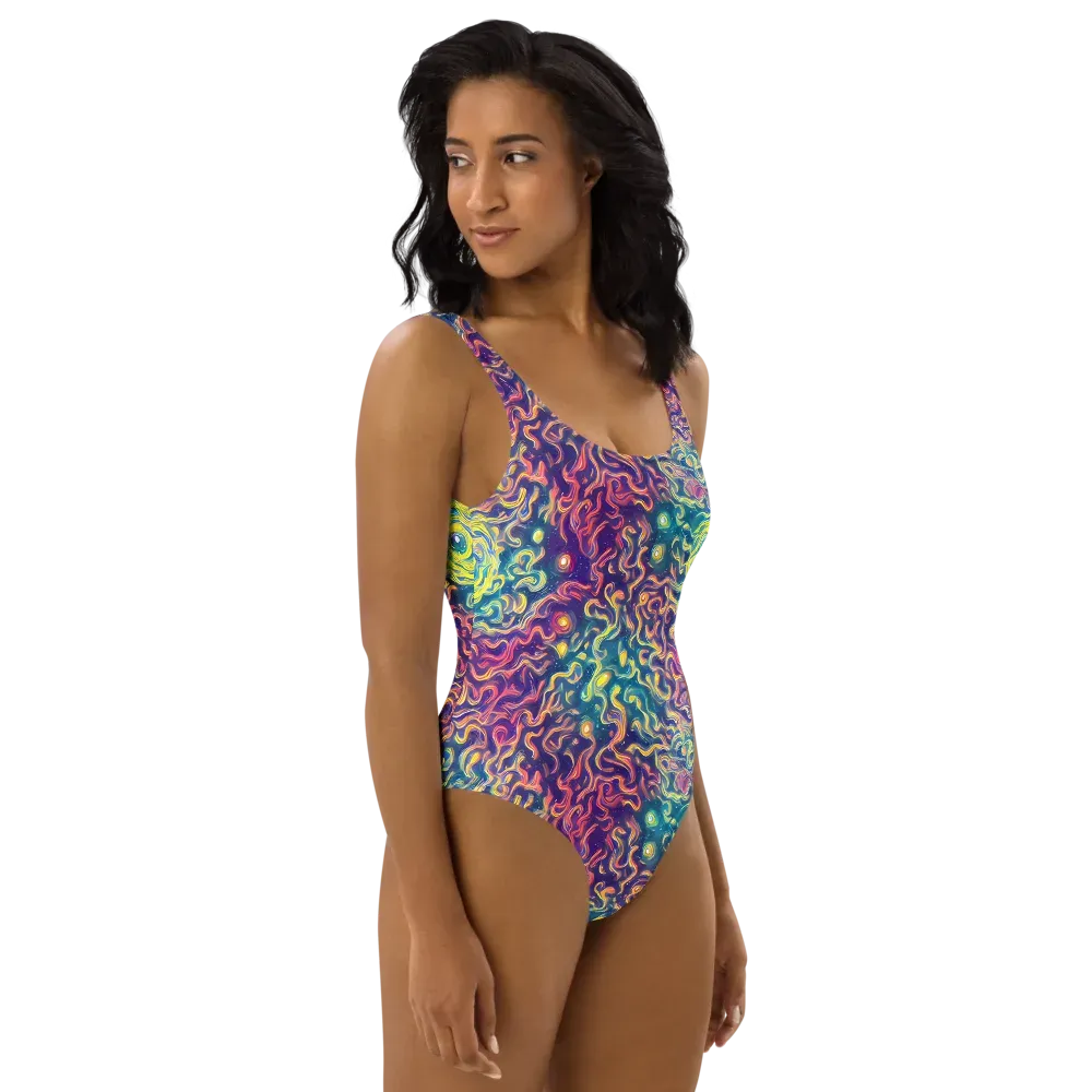 Dreamfire Current on One-Piece Swimsuit — Right