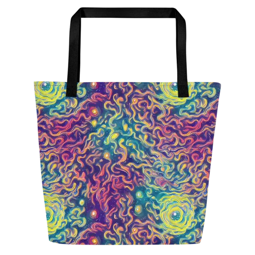 Dreamfire Current on a Large Tote Bag W/ Pocket