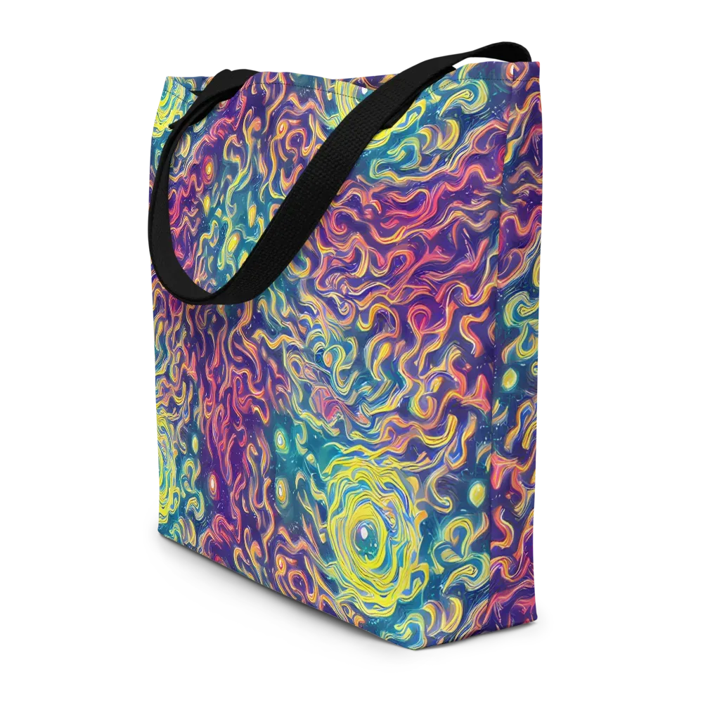 Dreamfire Current on Large Tote Bag W/ Pocket — Front