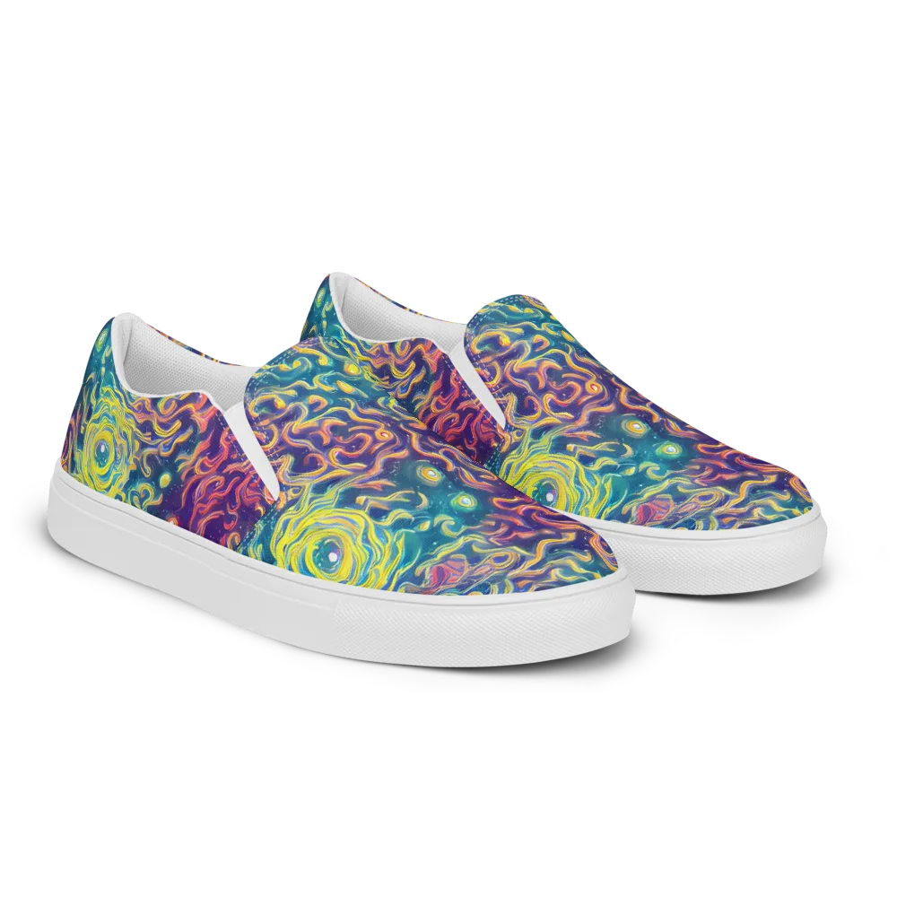 Dreamfire Current on Women's Slip-On Canvas Shoes — Right Front