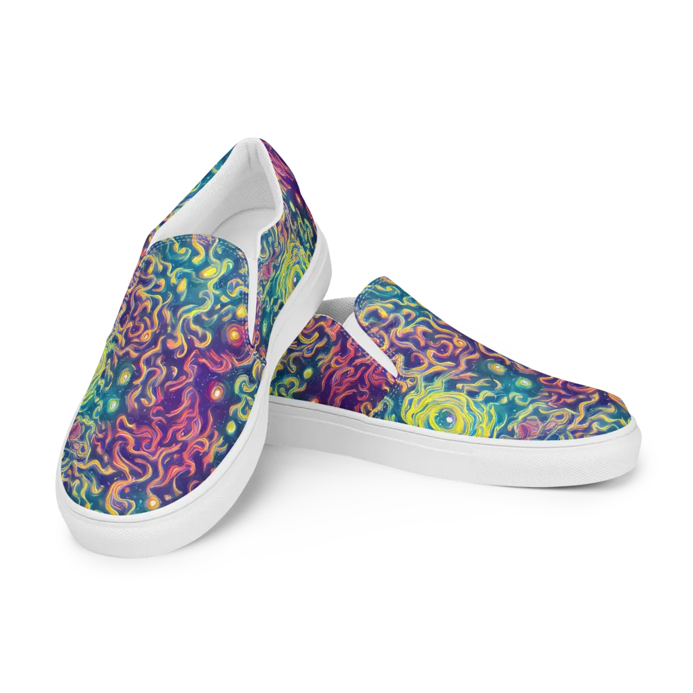 Dreamfire Current on Women's Slip-On Canvas Shoes — Left Front