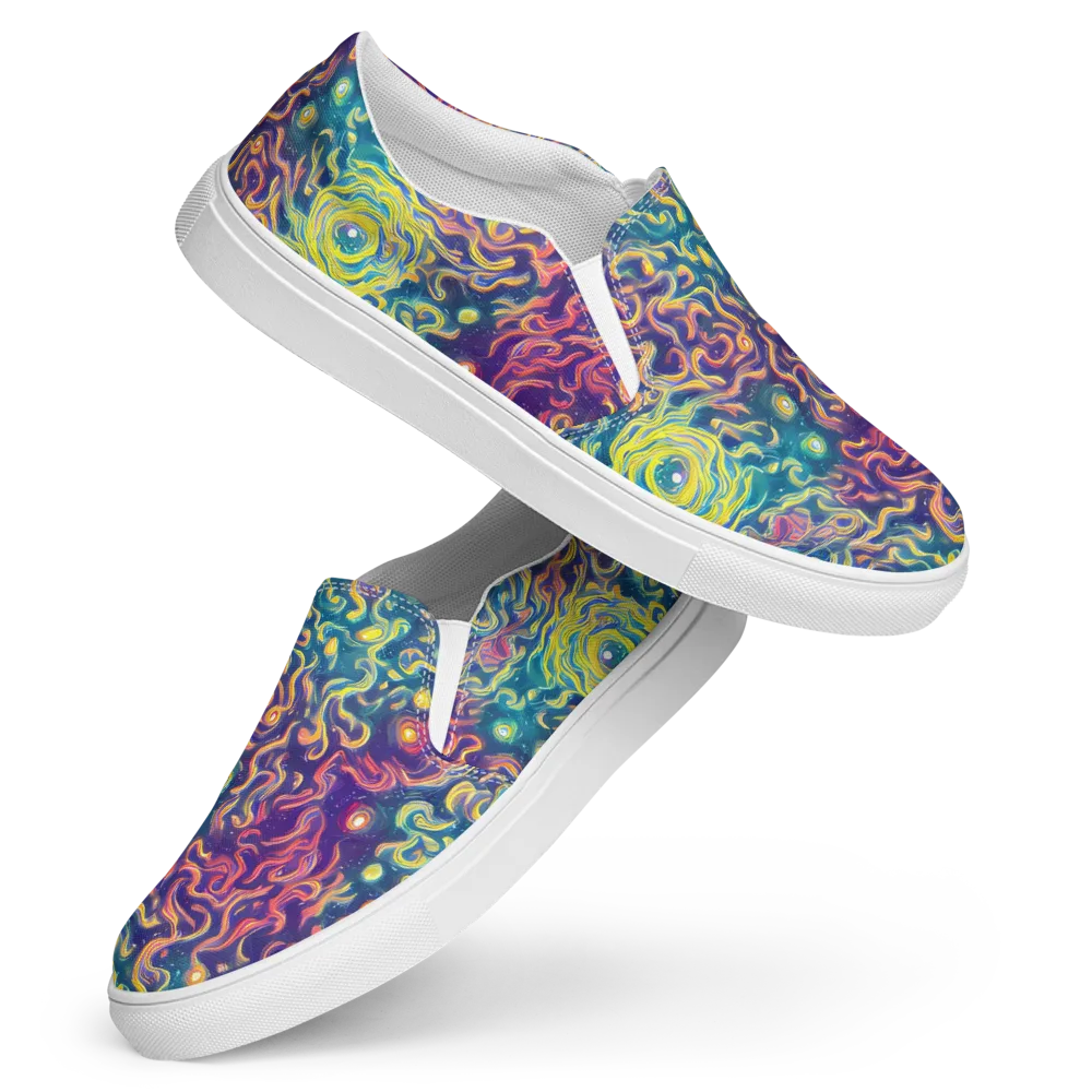 Dreamfire Current on Women's Slip-On Canvas Shoes — Front