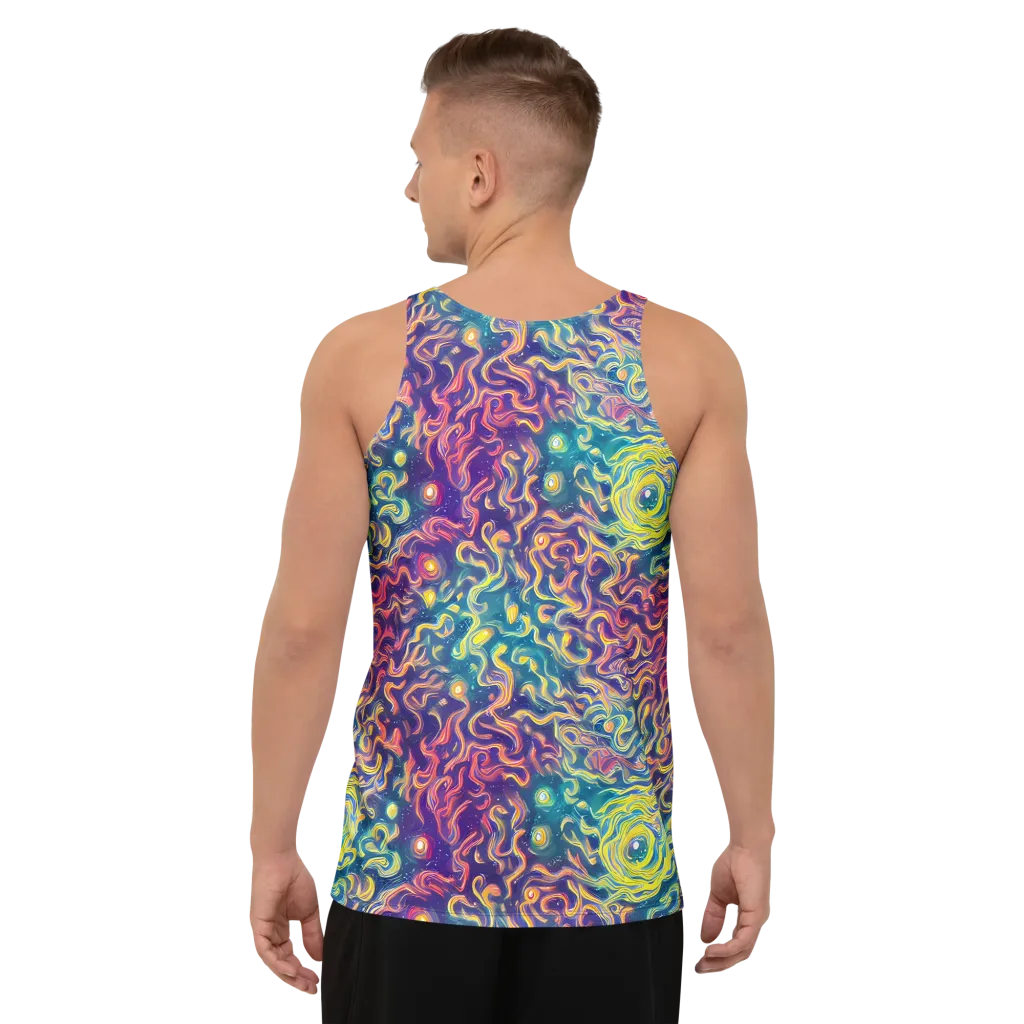 Dreamfire Current on Men's Tank Top — Back