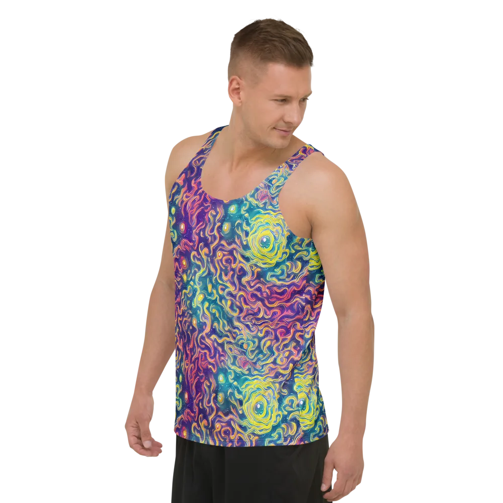 Dreamfire Current on Men's Tank Top — Left Front