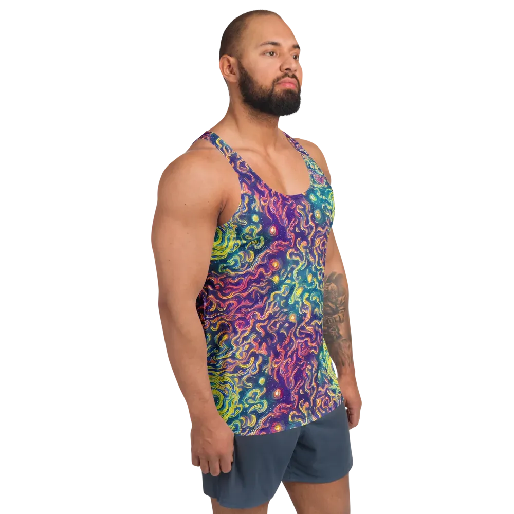 Dreamfire Current on Men's Tank Top — Right Front