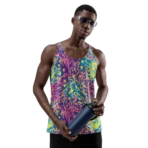 Dreamfire Current on a Men's Tank Top