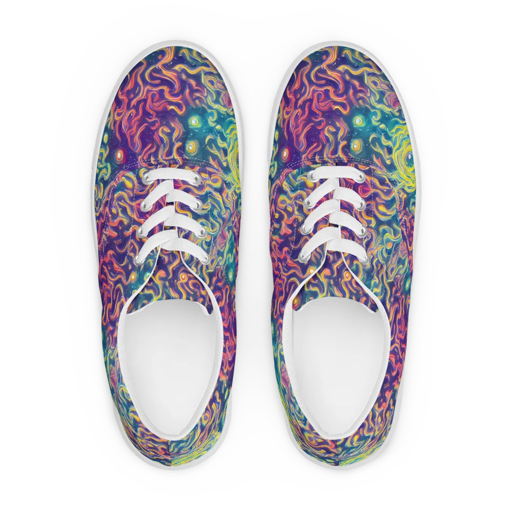 Dreamfire Current on Men's Lace-Up Canvas Shoes — Front