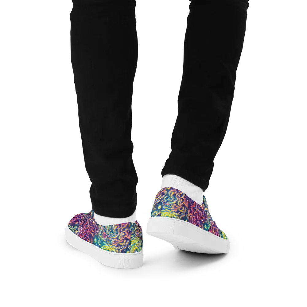 Dreamfire Current on Men's Lace-Up Canvas Shoes — Back