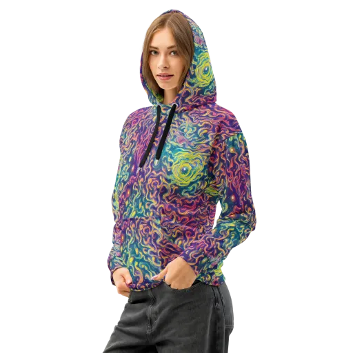 Dreamfire Current on a Cotton Hoodie