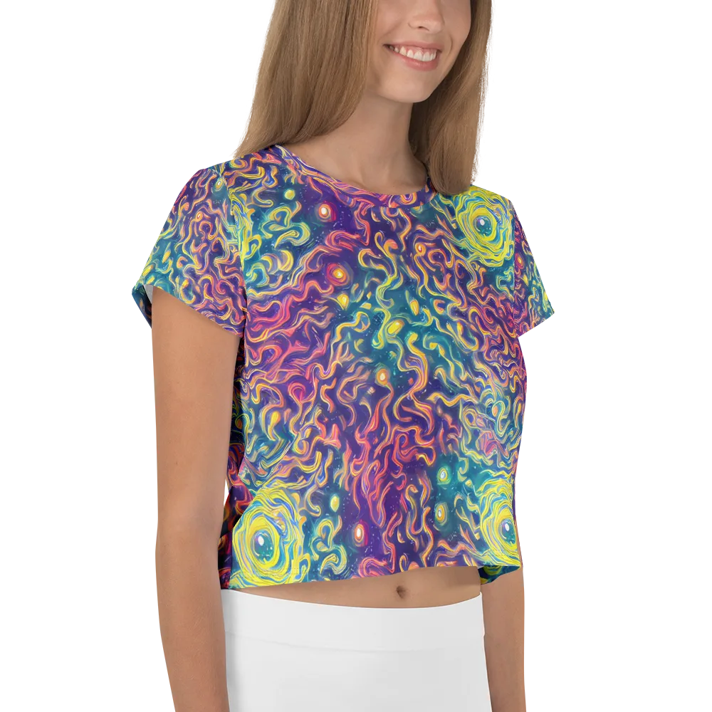 Dreamfire Current on Crop Tee — Right