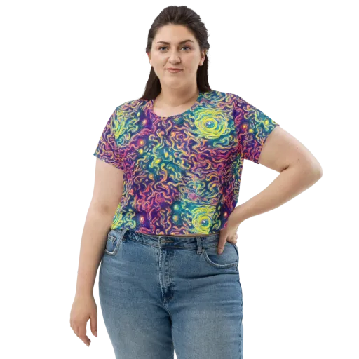 Dreamfire Current on a Crop Tee
