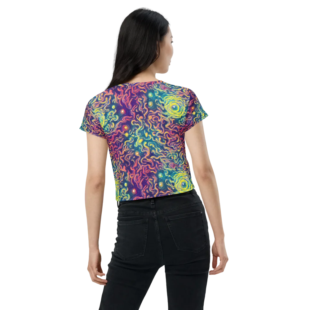 Dreamfire Current on Crop Tee — Back
