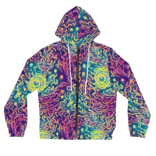 Dreamfire Current on a Women's Full-Zip Hoodie