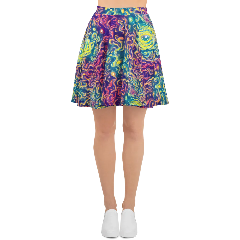 Dreamfire Current on Skater Skirt — Front