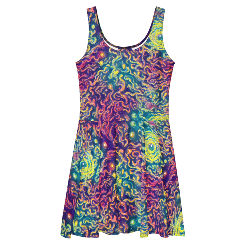 Dreamfire Current on Skater Dress — Front