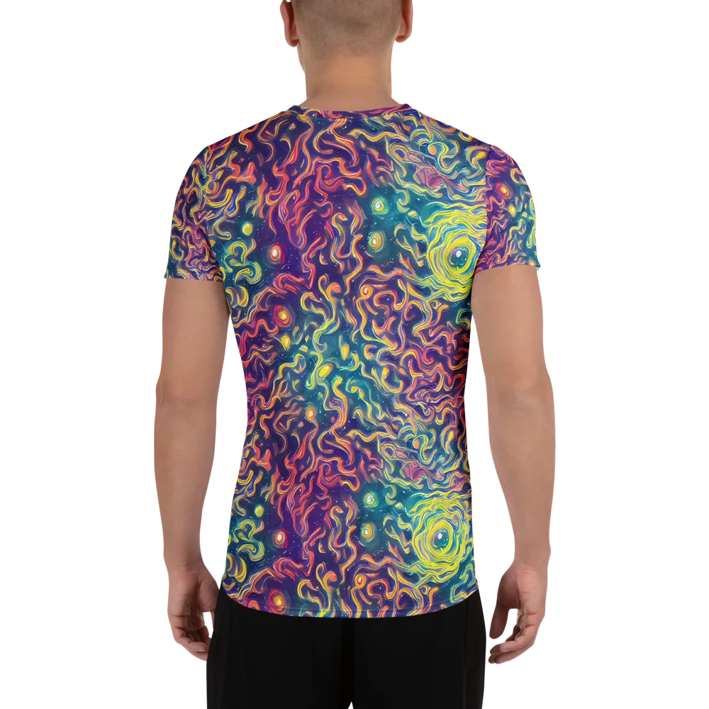 Dreamfire Current on Men's Athletic T-Shirt — Back