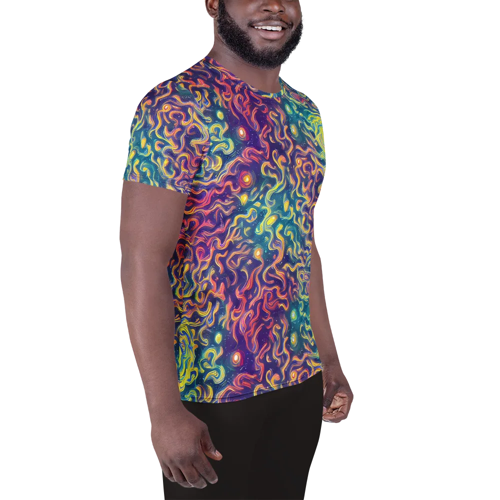 Dreamfire Current on Men's Athletic T-Shirt — Right