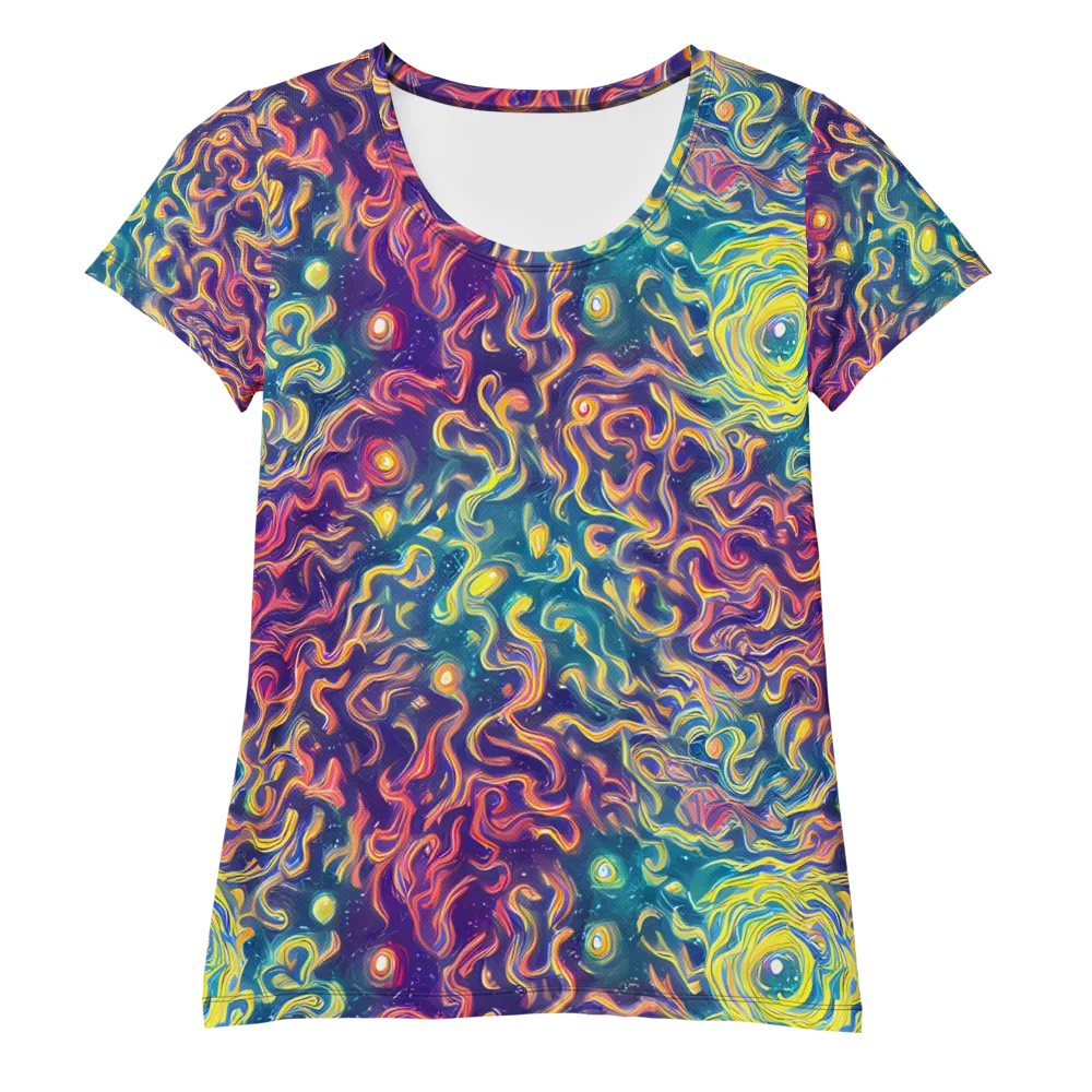 Dreamfire Current on Women's Athletic T-Shirt — Front