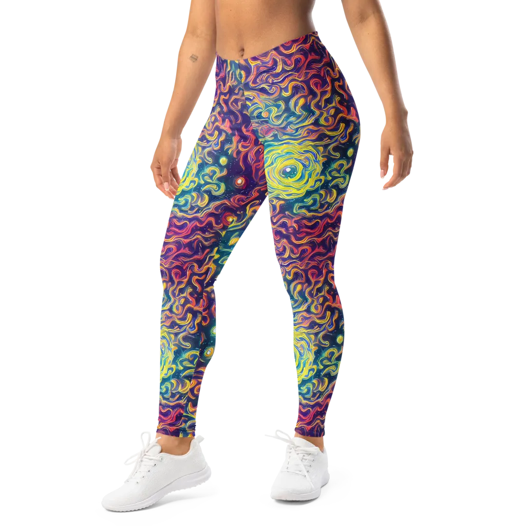 Dreamfire Current on Leggings — Left Front