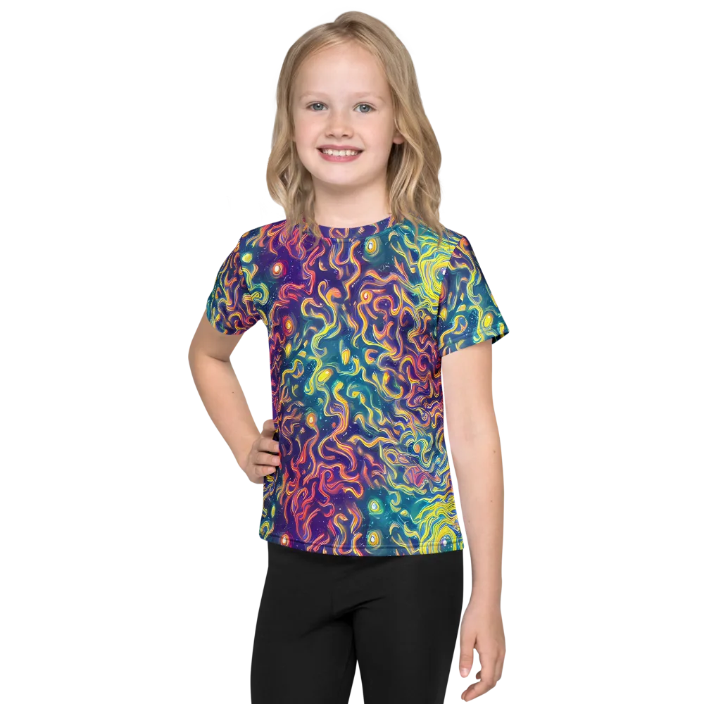 Dreamfire Current on Kids Crew Neck T-Shirt — Front