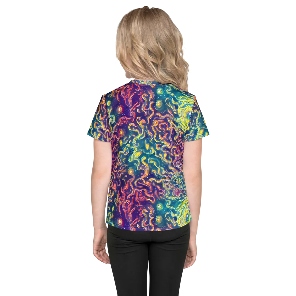 Dreamfire Current on Kids Crew Neck T-Shirt — Back