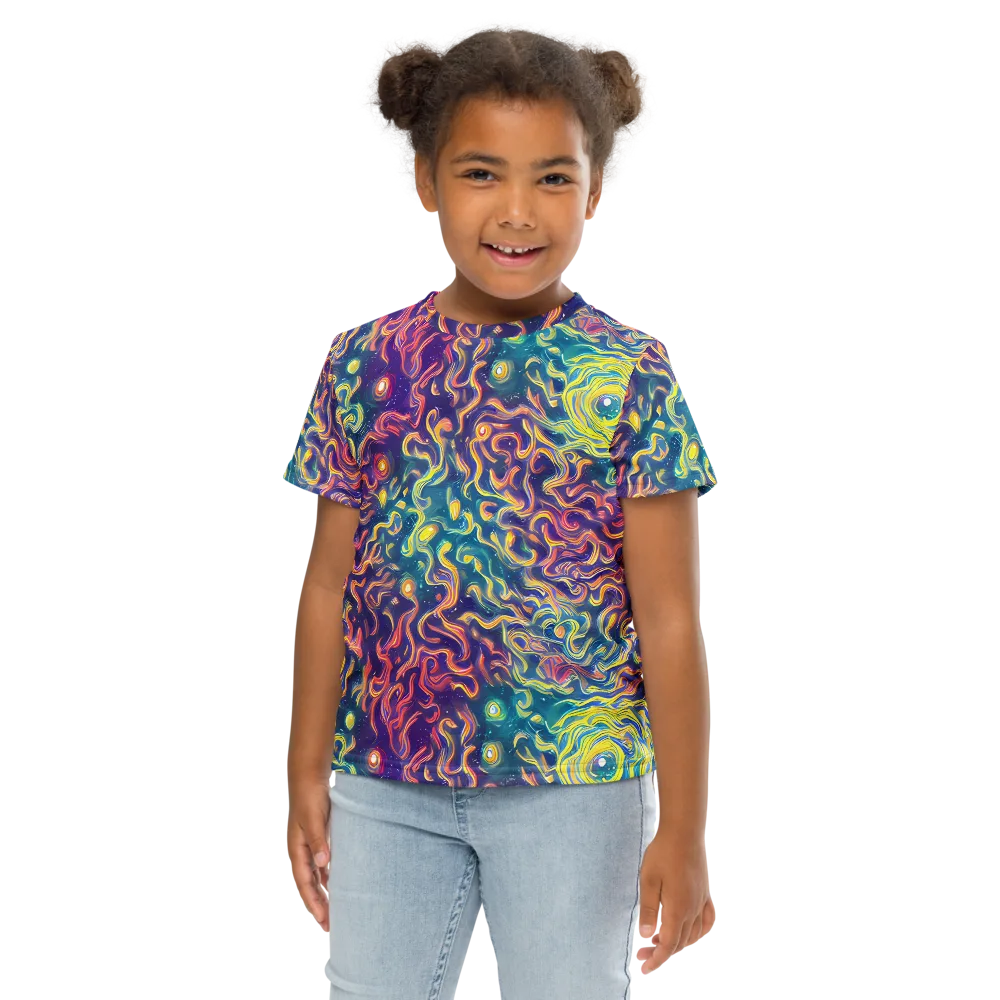 Dreamfire Current on Kids Crew Neck T-Shirt — Front