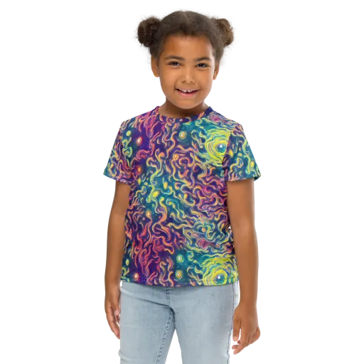 Dreamfire Current on a Kids Crew Neck T-Shirt