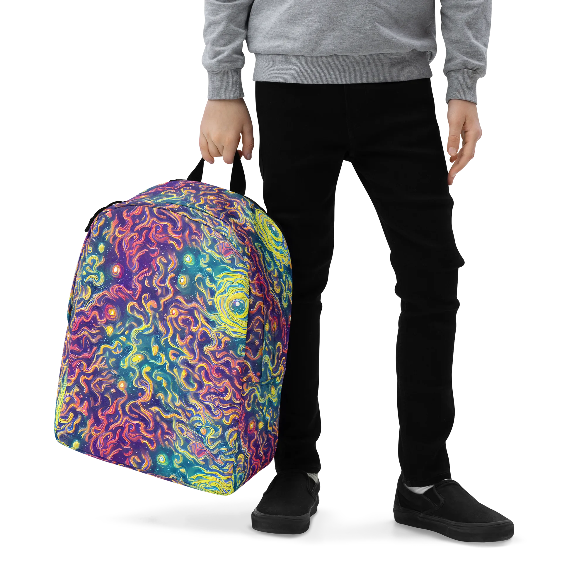 Dreamfire Current on Minimalist Backpack — Zoomed-in