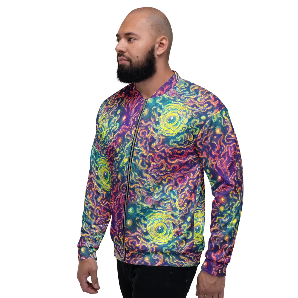 Dreamfire Current on Bomber Jacket — Left