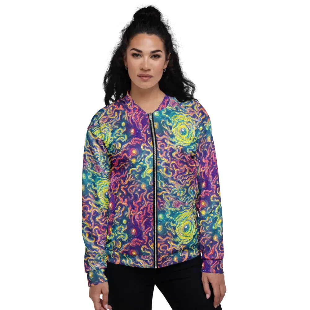 Dreamfire Current on Bomber Jacket — Front