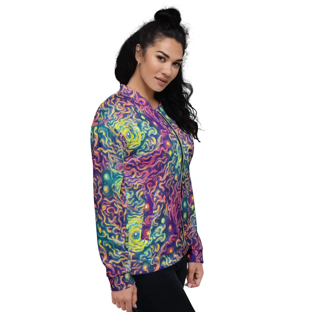 Dreamfire Current on Bomber Jacket — Right