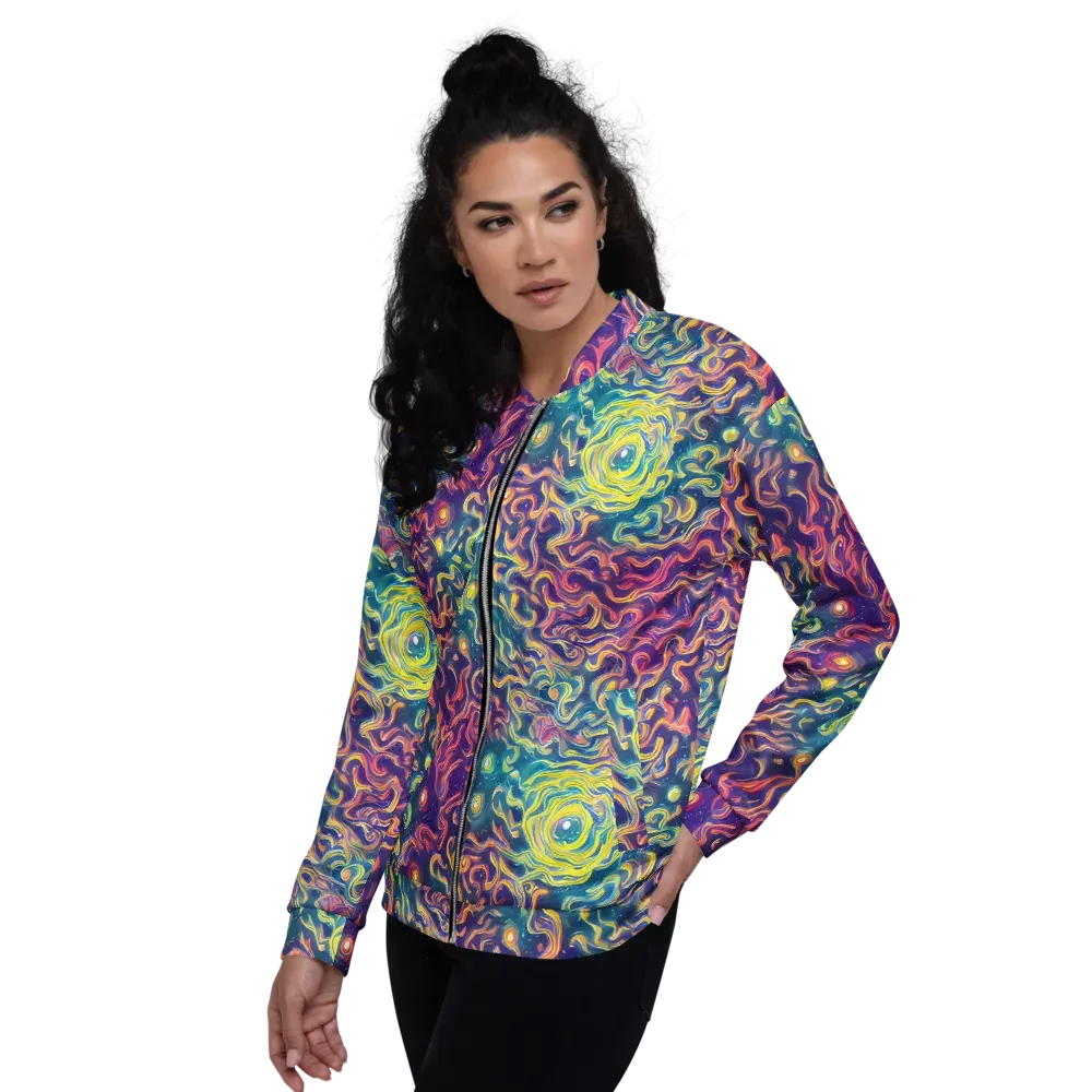 Dreamfire Current on Bomber Jacket — Left