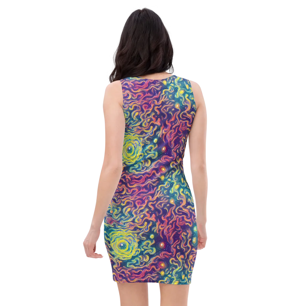 Dreamfire Current on Bodycon Dress — Back