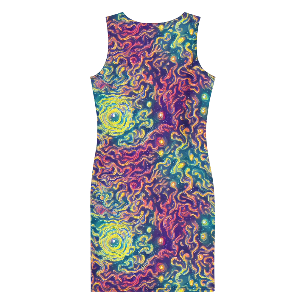 Dreamfire Current on Bodycon Dress — Back
