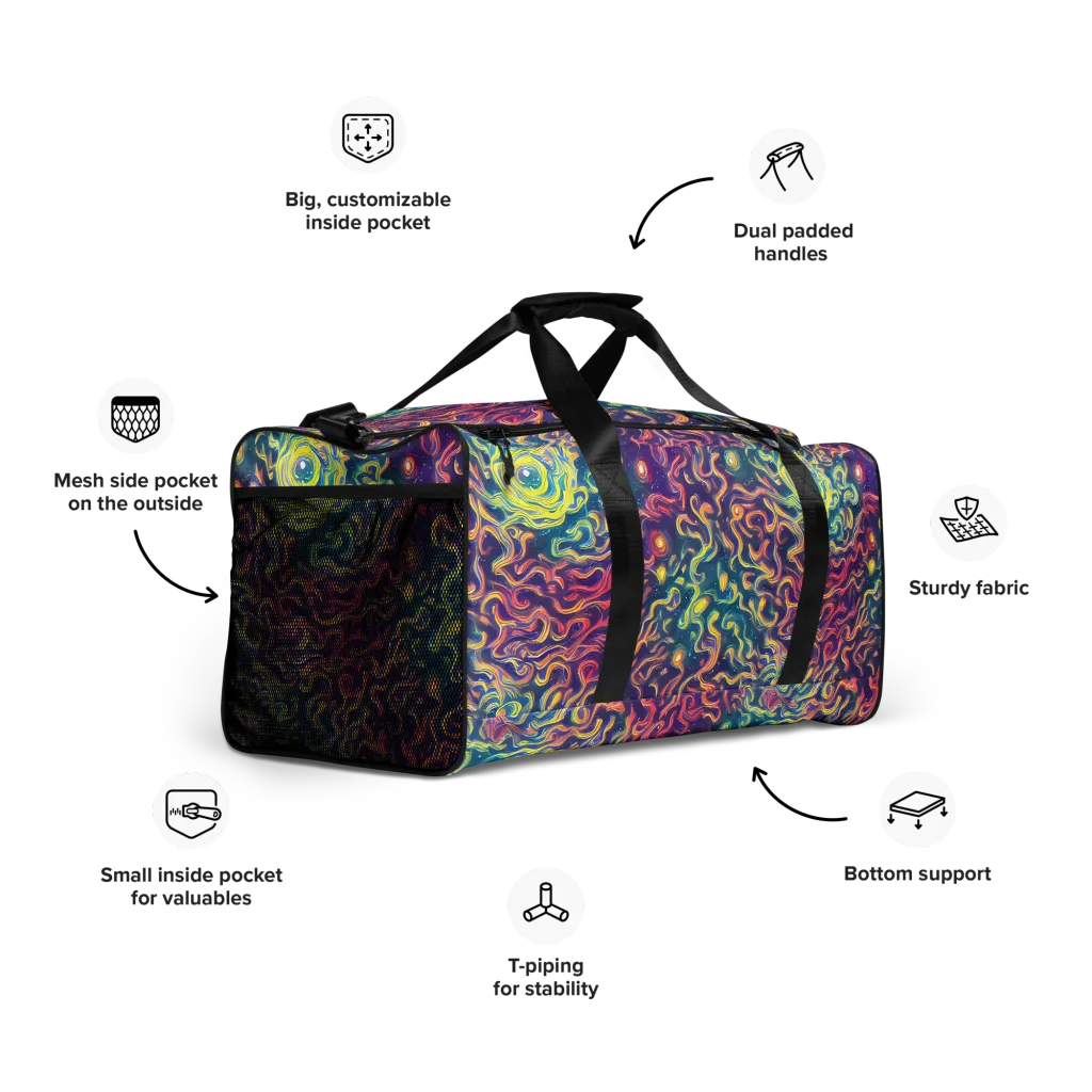 Dreamfire Current on Duffle Bag — Right Front