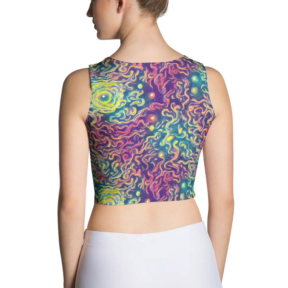 Dreamfire Current on Crop Top — Back