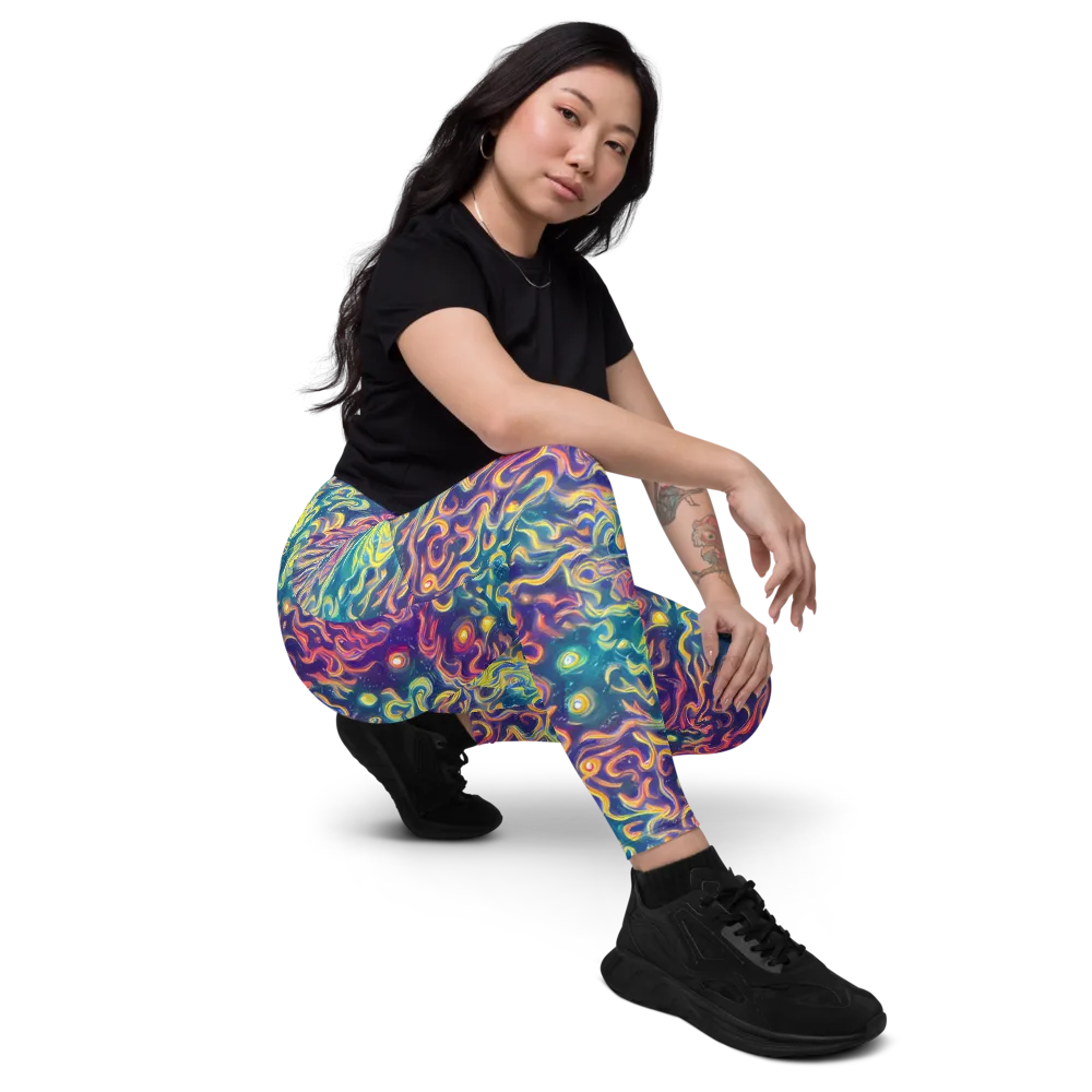 Dreamfire Current on Leggings with Pockets — Right Front