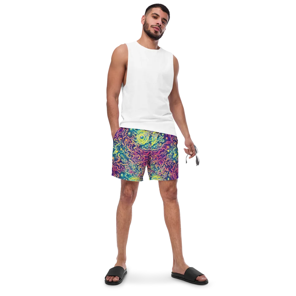 Dreamfire Current on Swim Trunks — Front