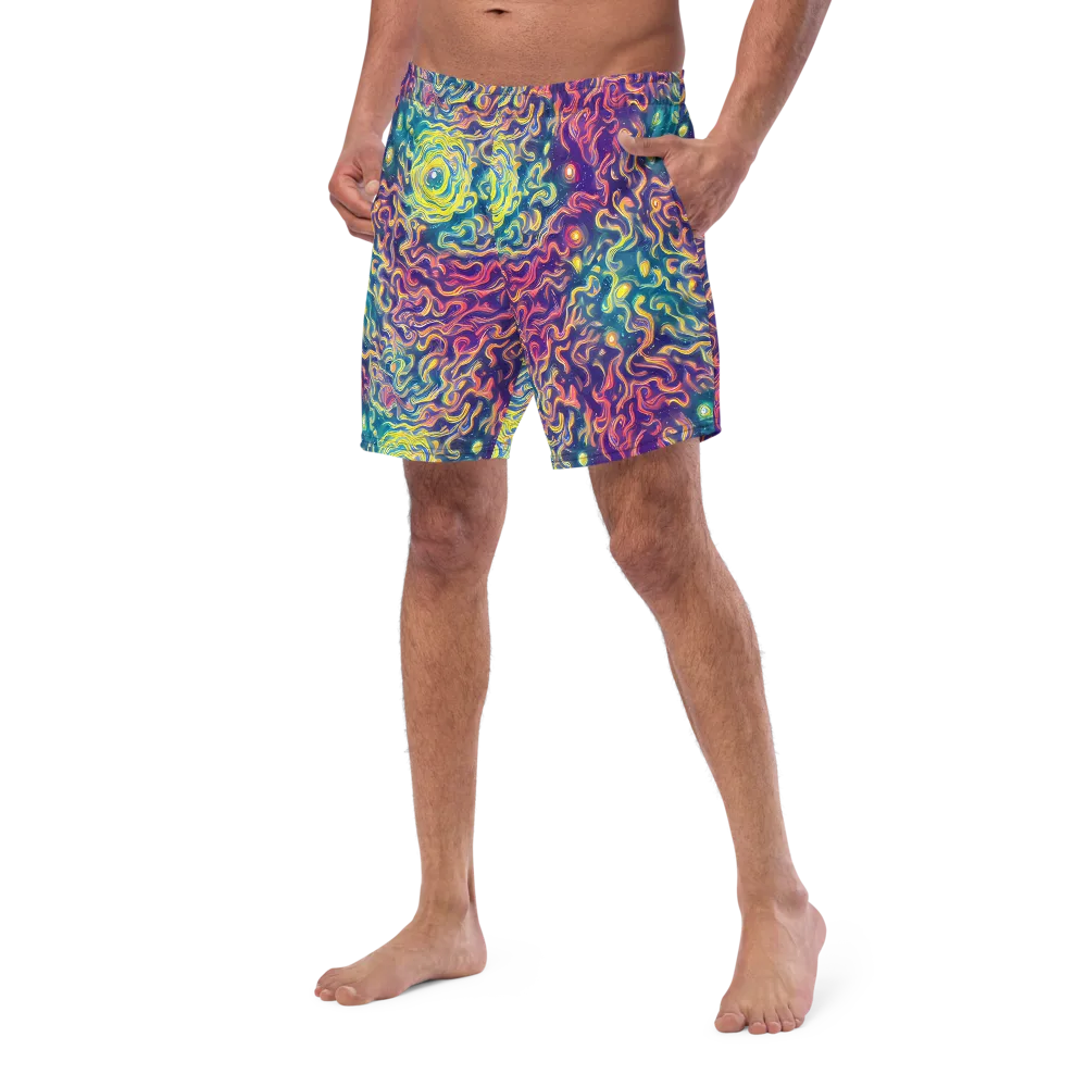 Dreamfire Current on Swim Trunks — Left Front