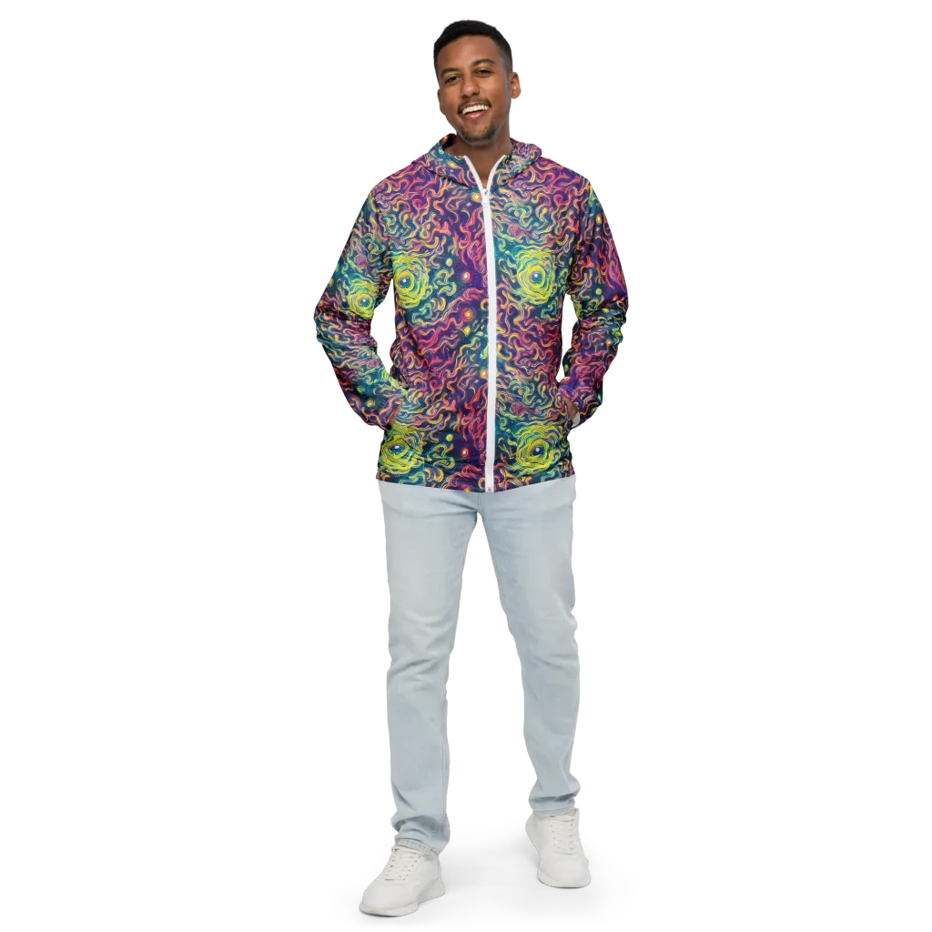 Dreamfire Current on Men's Windbreaker — Front