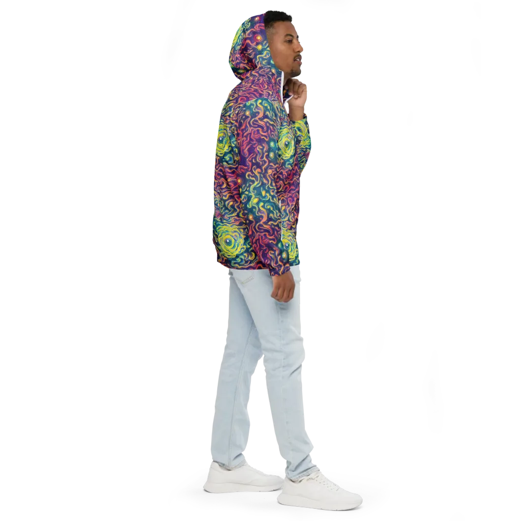 Dreamfire Current on Men's Windbreaker — Right