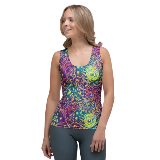 Dreamfire Current on a Women's Tank Top